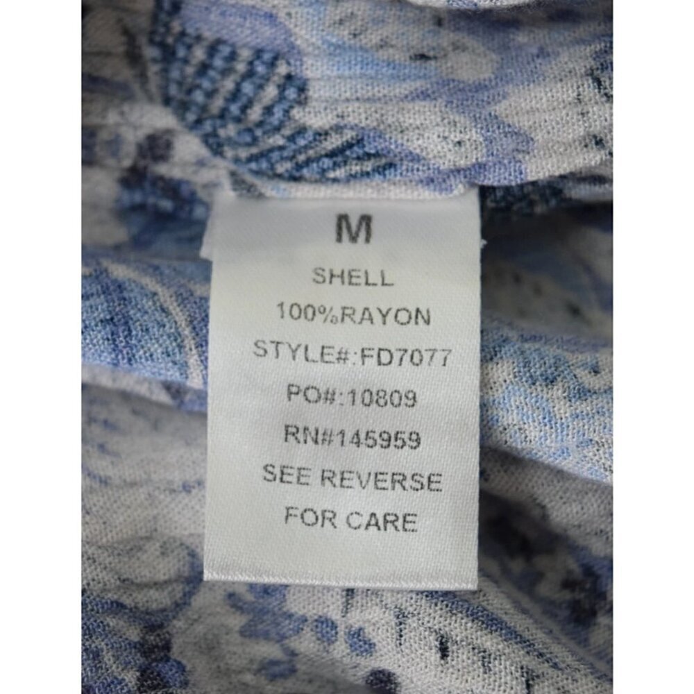 DRESS FORUM PAISLEY FLORAL PRINT BLUE KIMONO SLEEVE MIDI DRESS - Picture 7 of 7